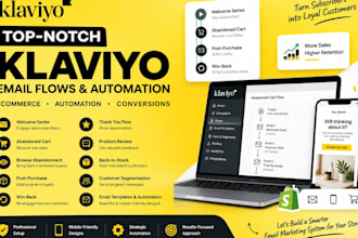 provide top notch klaviyo email flows and automation for ecommerce