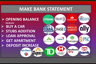 bank statement bank statement bank statement as you need