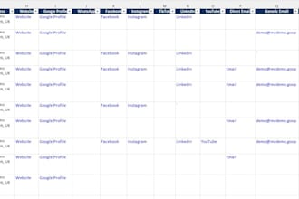 build a highly enriched business prospect list