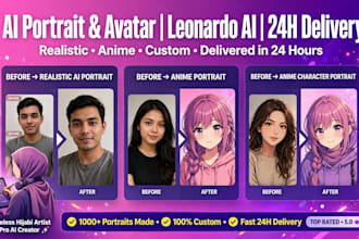 create stunning ai portrait and avatar in leonardo ai