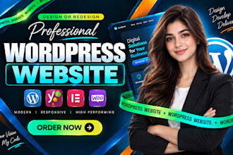 build wordpress website, custom wordpress website, business website development