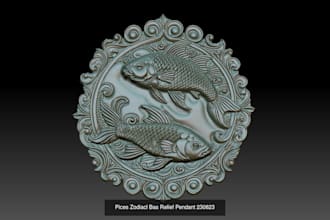 create custom 3d bas relief models for 3d printing, cnc carving and engraving