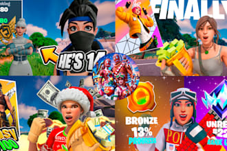 design eye catching fortnite youtube thumbnails
