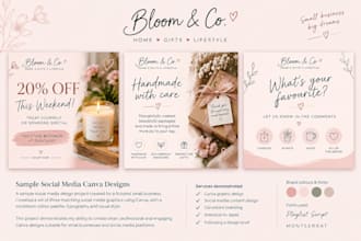 design editable canva templates for social media branding
