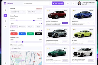 create car auction website, car marketplace website iaai, copart API integration