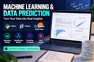 build a machine learning model for data prediction using python