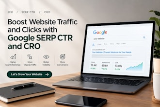 boost website traffic and clicks with google serp CTR and cro