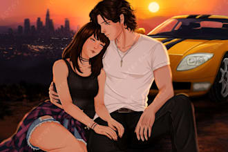 make interactive story fanart for you