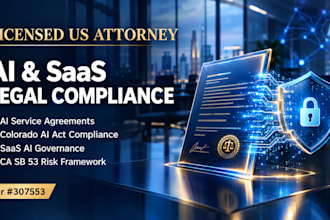 draft ai service agreement and IP training data contract as US ai tech lawyer