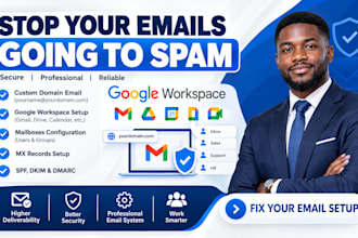 set up google workspace gmail custom domain email mailboxes mx spf dkim dmarc