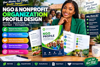 design ngo profile nonprofit portfolio charity brochure and impact report