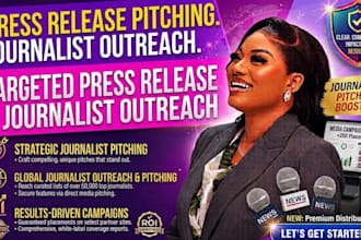 do targeted press release pitching and journalist outreach for media exposure