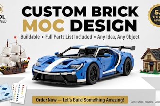 design your custom lego moc from a photo or idea, with instructions
