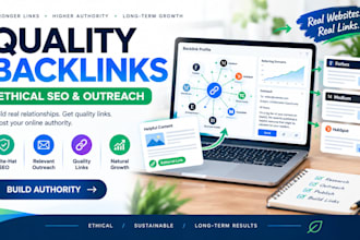 build quality backlinks with ethical SEO link building and outreach