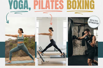 optimize pod keywords for yoga pilates boxing on gelato gooten