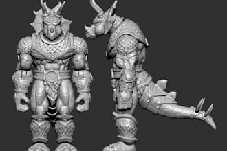 sculpt 3d creature character models fantasy warriors and collectible figures