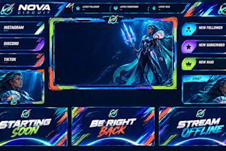 design animated twitch overlays