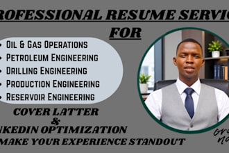 craft a professional oil and gas resume