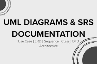 create uml diagrams, and srs documentation for your project