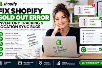fix shopify sold out error, businesses inventory tracking and location sync bugs