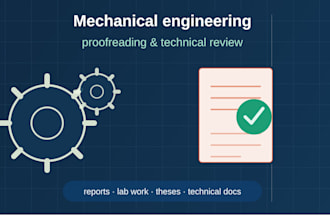 review and proofread your mechanical engineering documents