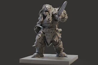 turn 2d to 3d printable model,articulated toy figurine,zbrush sculptor,nsfw art