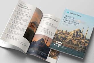 design a professional business brochure or booklet