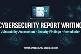 write professional cyber security and vulnerability assessment reports