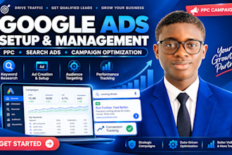 setup manage google ads adswords campaign optimize ads campaign and PPC campaign