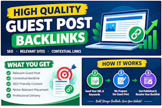 build high quality guest post backlinks for SEO