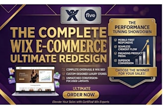 do wix website redesign, wix ecommerce redesign, wix store design upgrade
