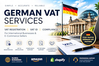handle german vat registration, vat id and vat compliance