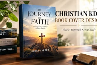 design an inspiring christian KDP book cover