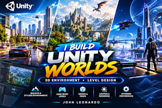create a stunning unity 3d game environment and level