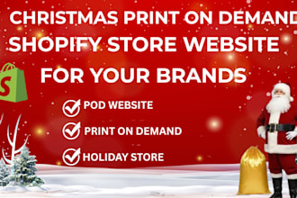 build a shopify christmas pod store website for your brand
