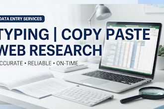 do typing, copy paste and web research