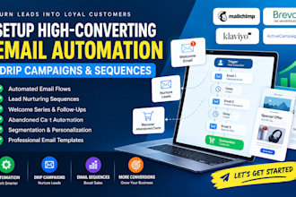 setup high converting email automation, drip campaigns and sequences