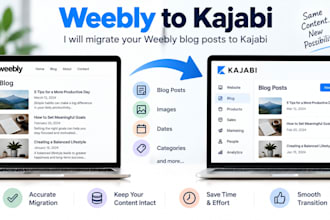 migrate weebly blog posts to kajabi