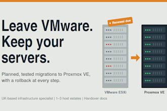 migrate your vmware servers to proxmox ve