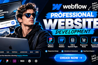 develop webflow website figma to webflow landing page cms and webflow redesign