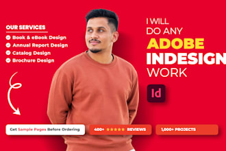 do any adobe indesign work