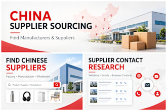 find chinese suppliers and provide their contact information