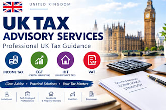 provide UK tax advisory services for income tax cgt iht and vat