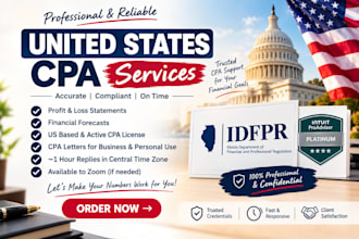 provide US CPA letters for business and financial verification
