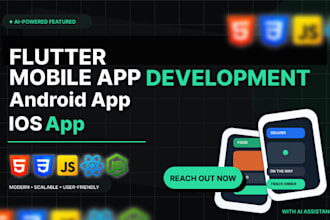 build flutter app for food delivery app, grocery app,  courier app android ios