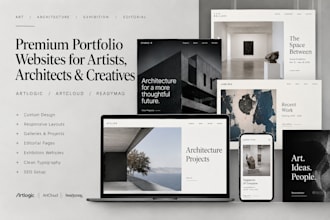 design artlogic artcloud readymag exhibition art  architecture porfolio website