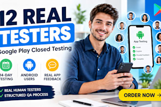20 tester 12 tester, 20 testers for google play closed testing