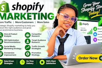do shopify marketing to increase sales, traffic and ecommerce growth