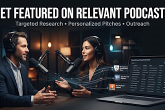 find and pitch podcasts for you as a guest