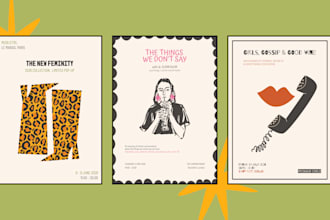 design a stylish digital poster for you